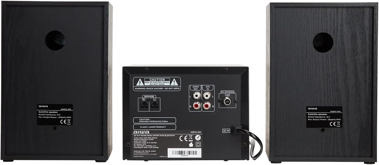 Minisistema estéreo Bluetooth Aiwa | MSBTU300